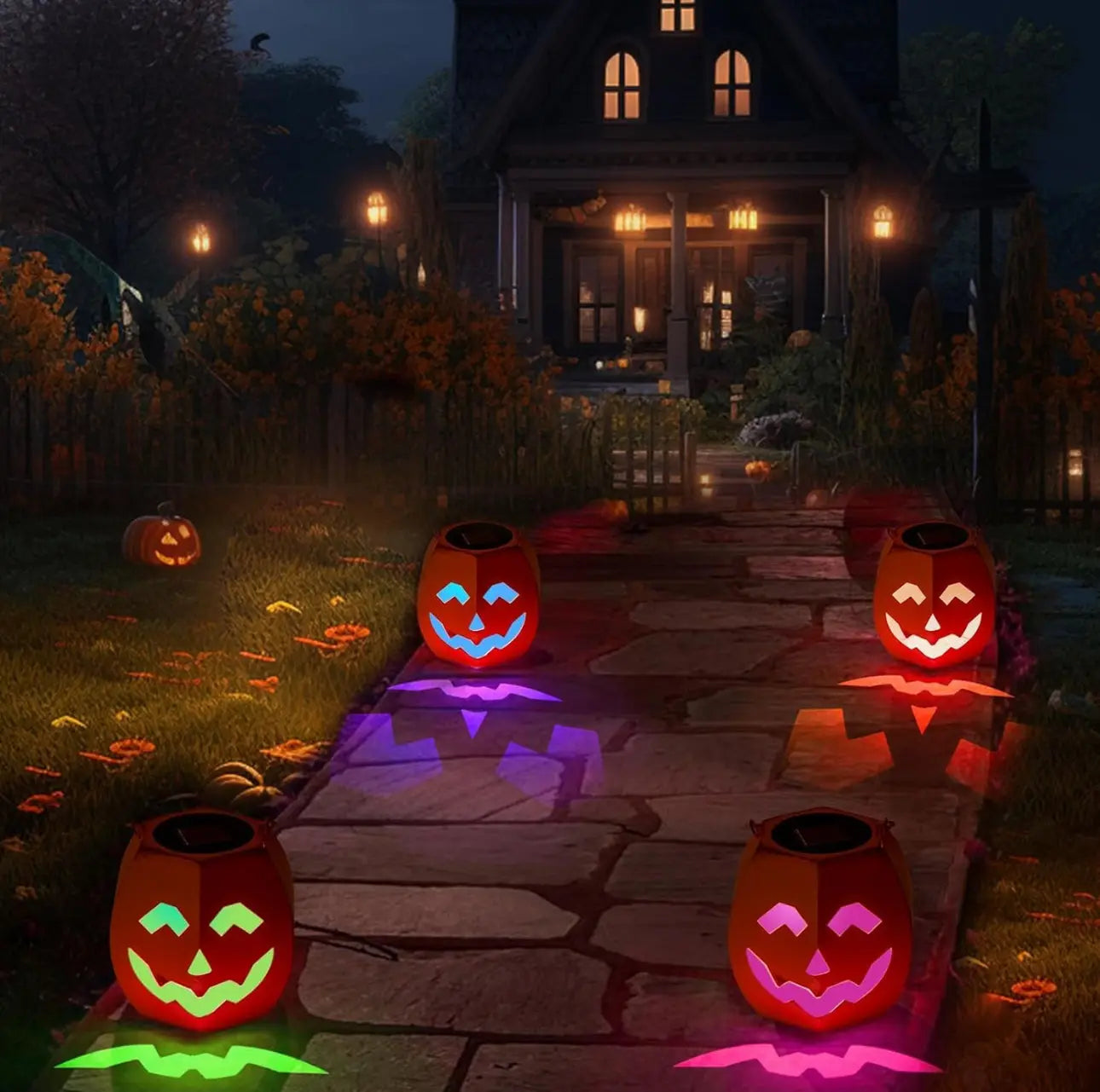 Halloween Decorations Outdoor Pumpkin Solar Lanterns Trendslana