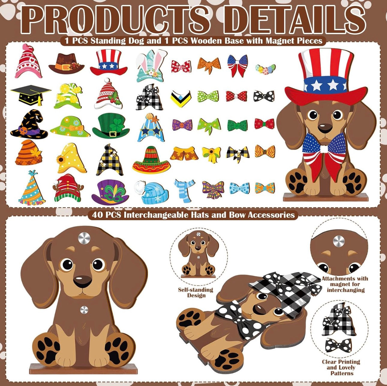 Interchangeable pet Seasonal Sign