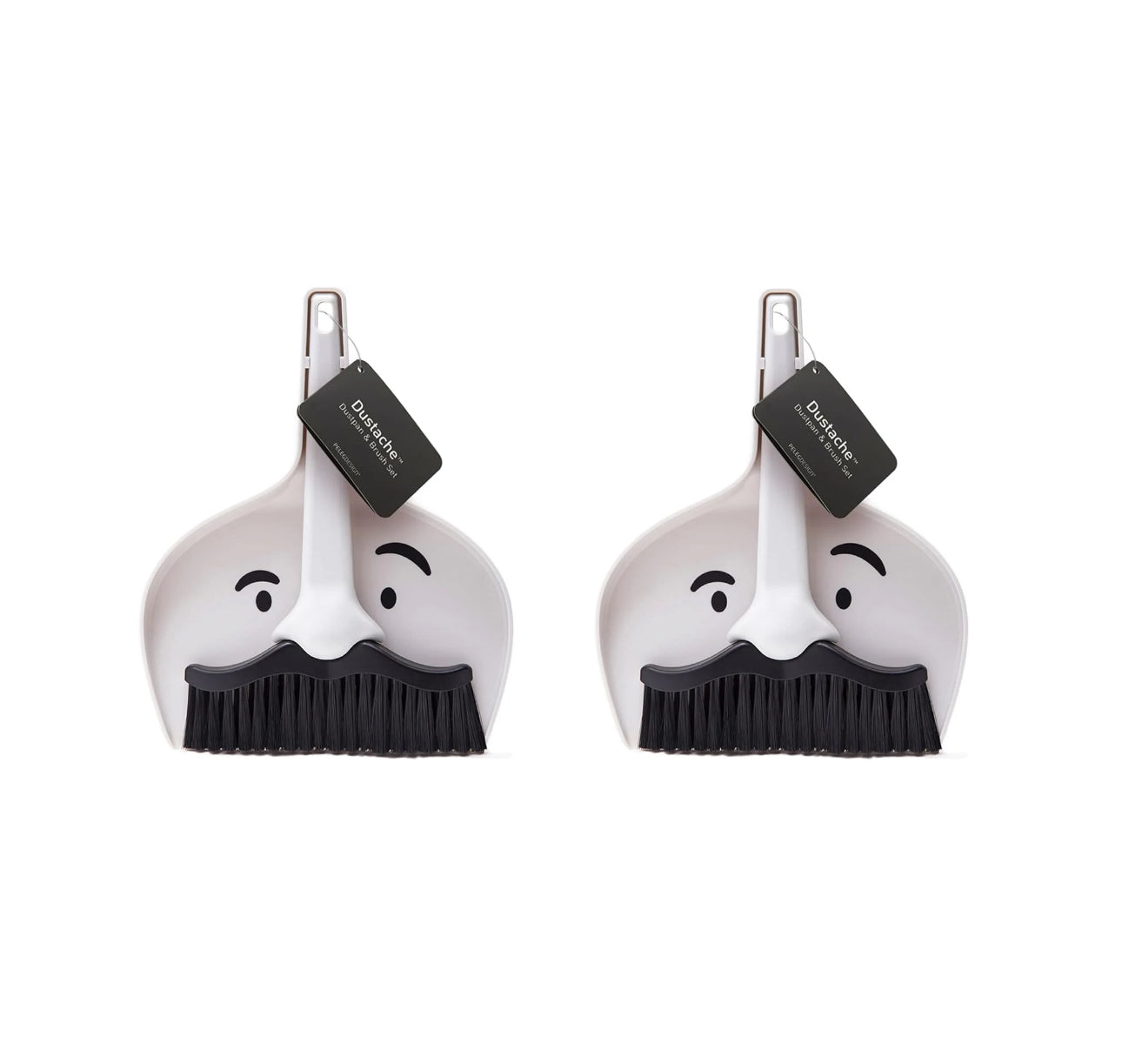 Moustache Dustpan and Brush Set