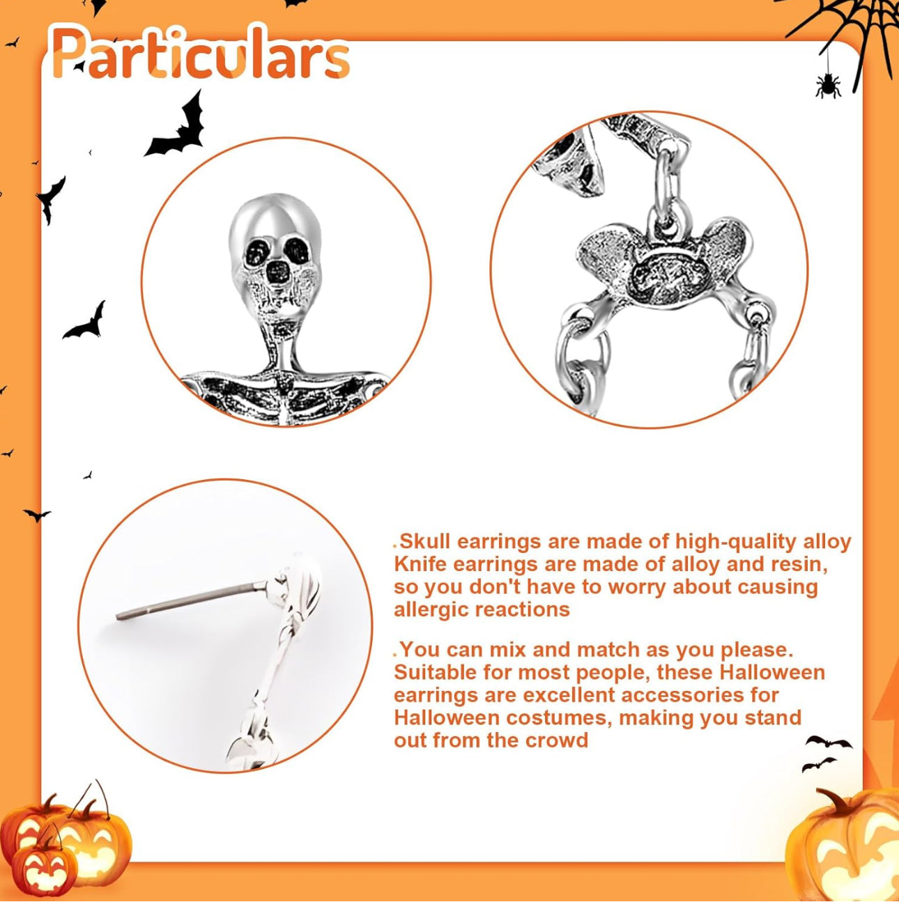 Halloween Skeleton Earrings