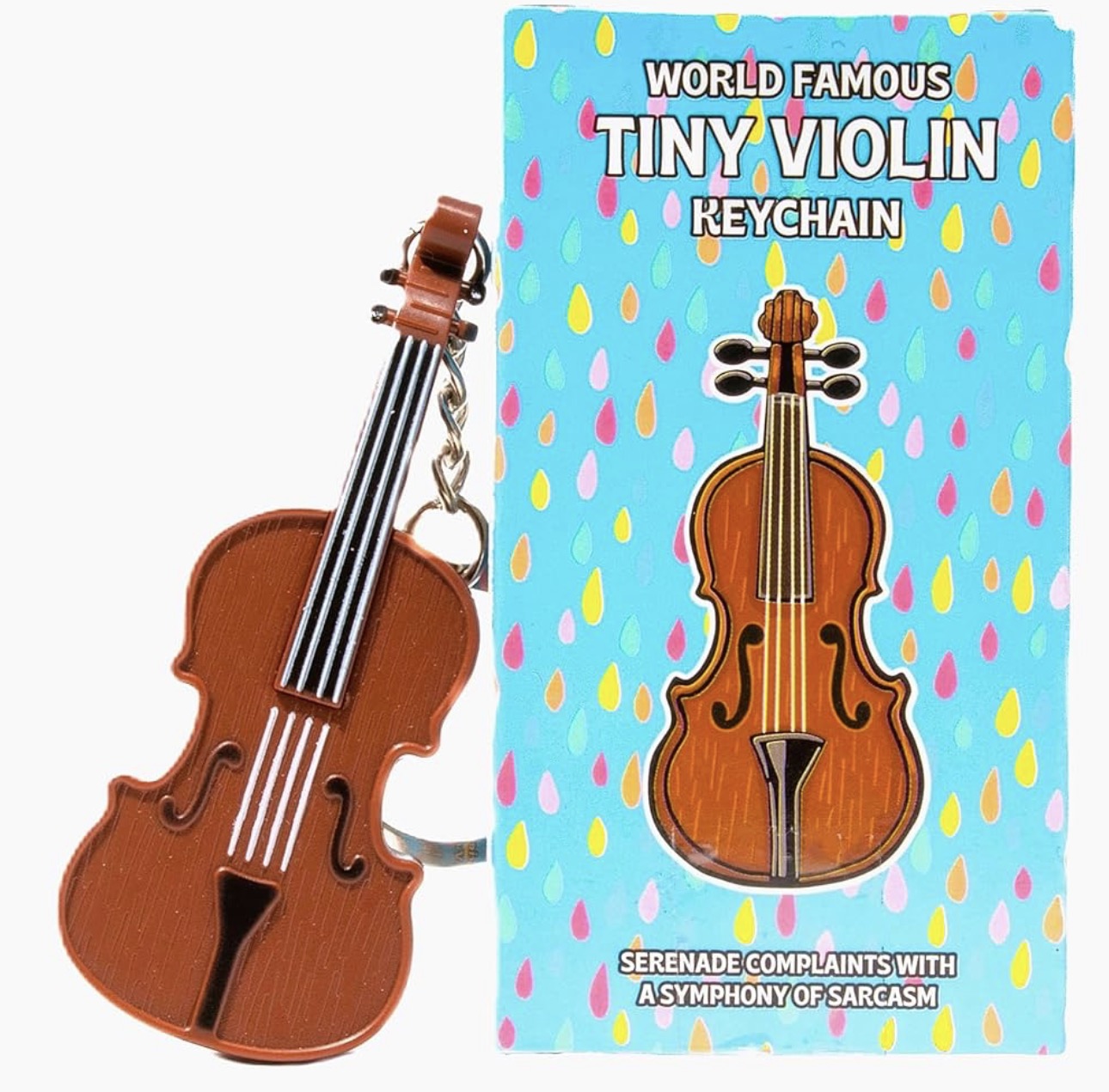World's Smallest Violin Keychain