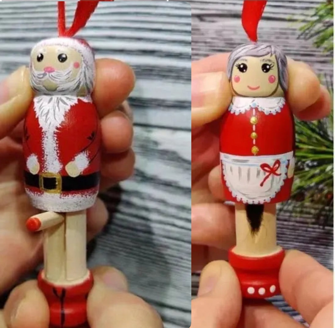 Funny Santa Ornament