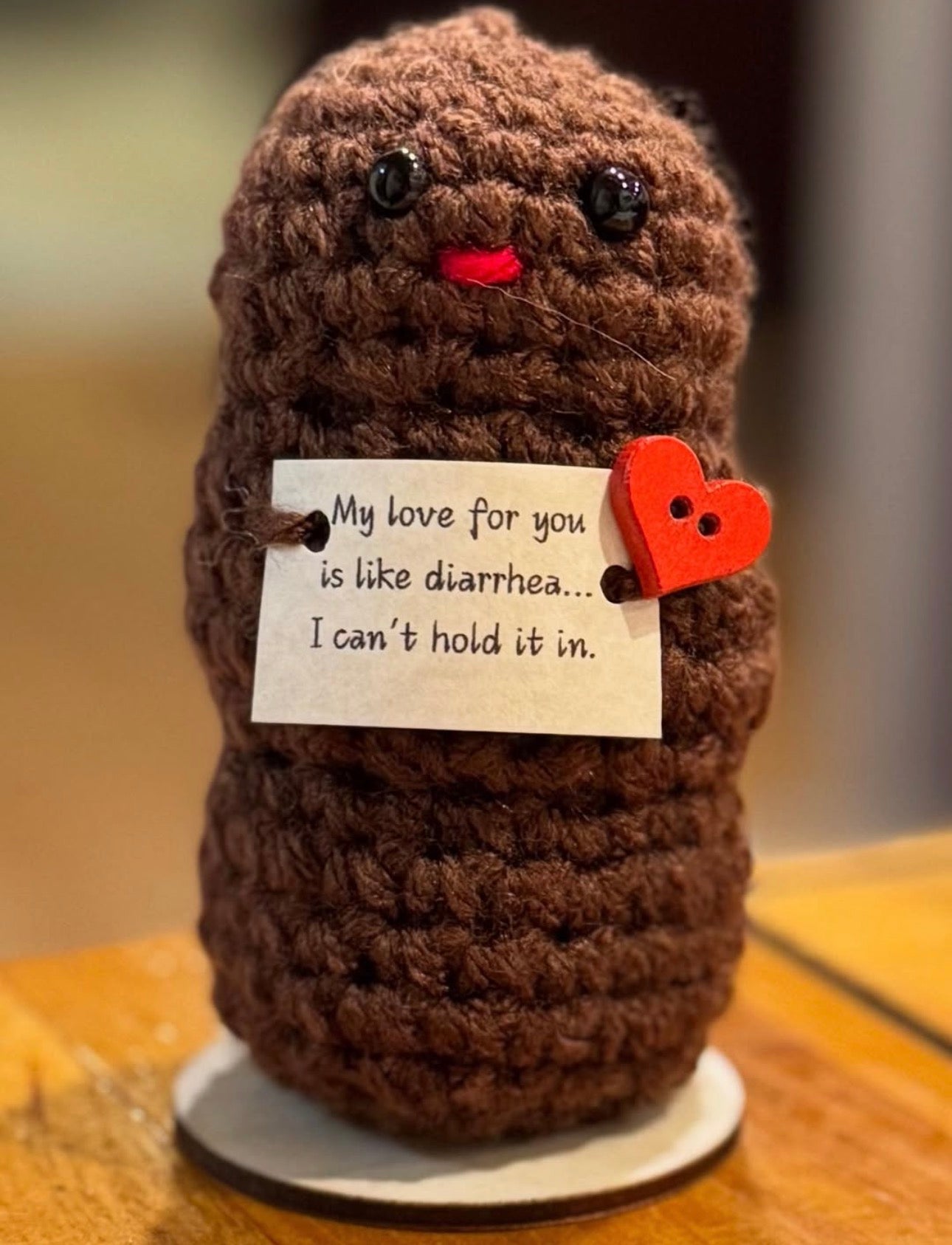 Positive Poop crochet