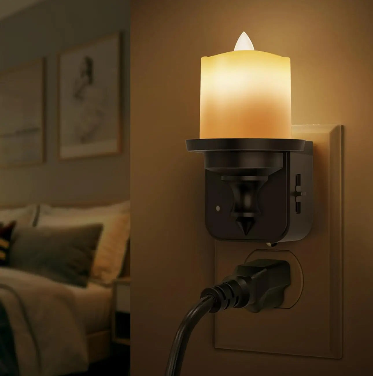 Flameless Candle Night Light Trendslana