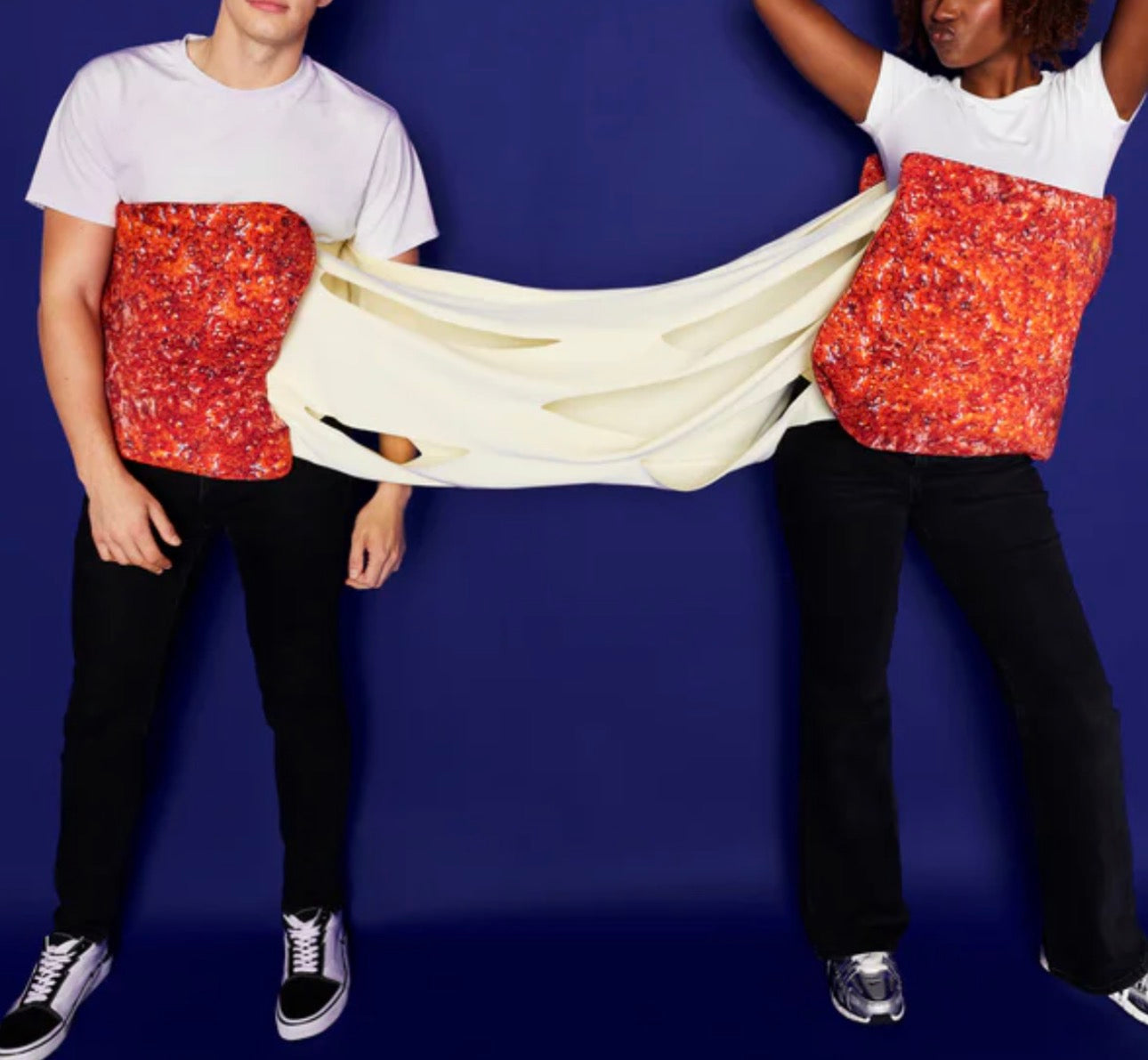 Two-Person Fried Mozz Cheese Pull Costume