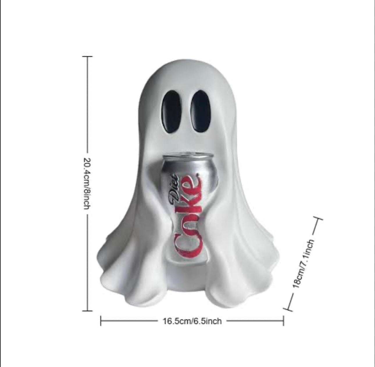 Halloween ghost figurines can holder