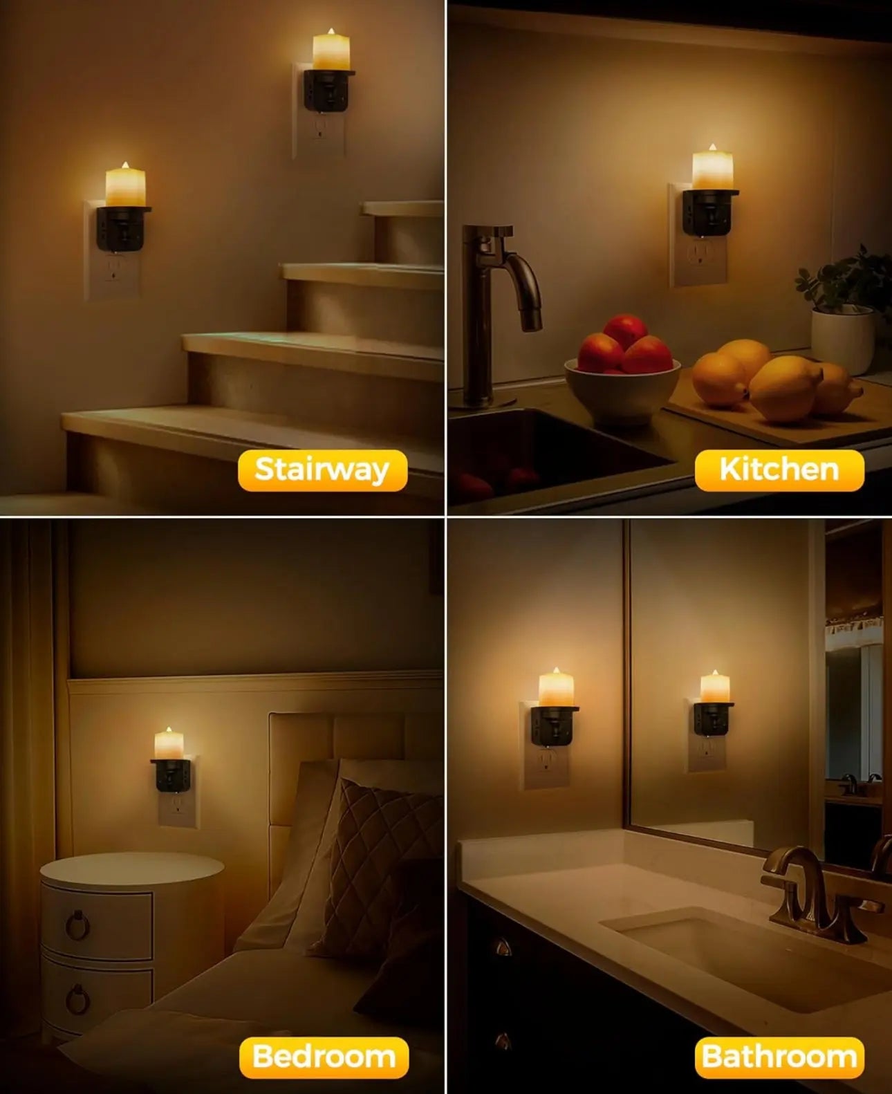 Flameless Candle Night Light Trendslana