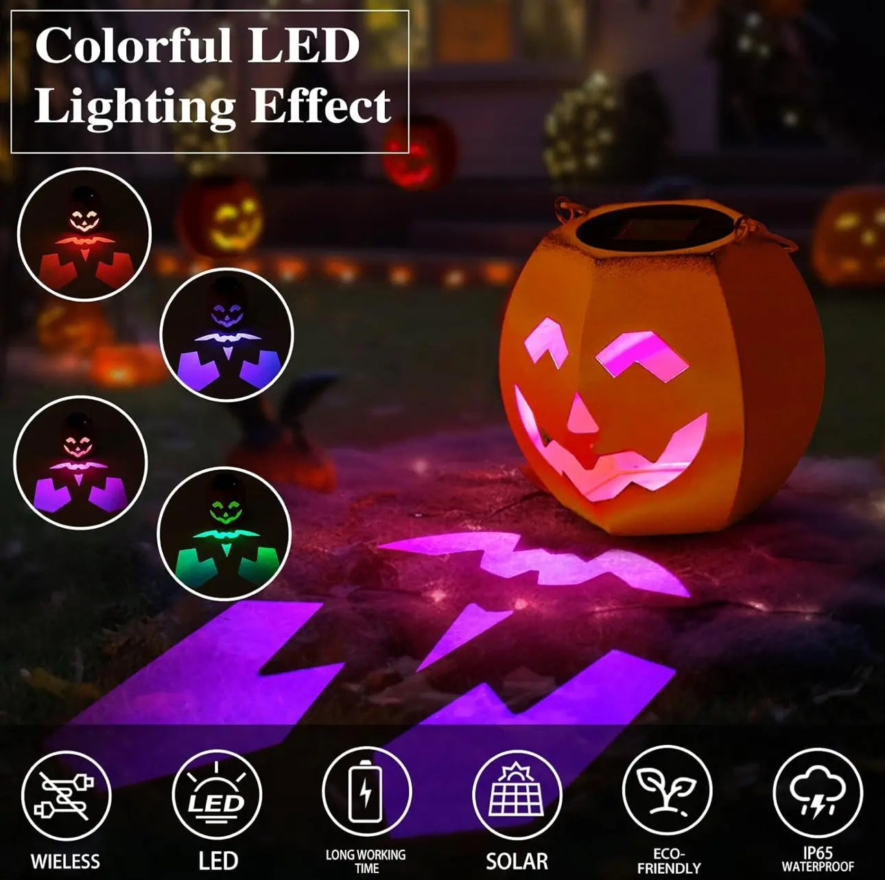 Halloween Decorations Outdoor Pumpkin Solar Lanterns Trendslana