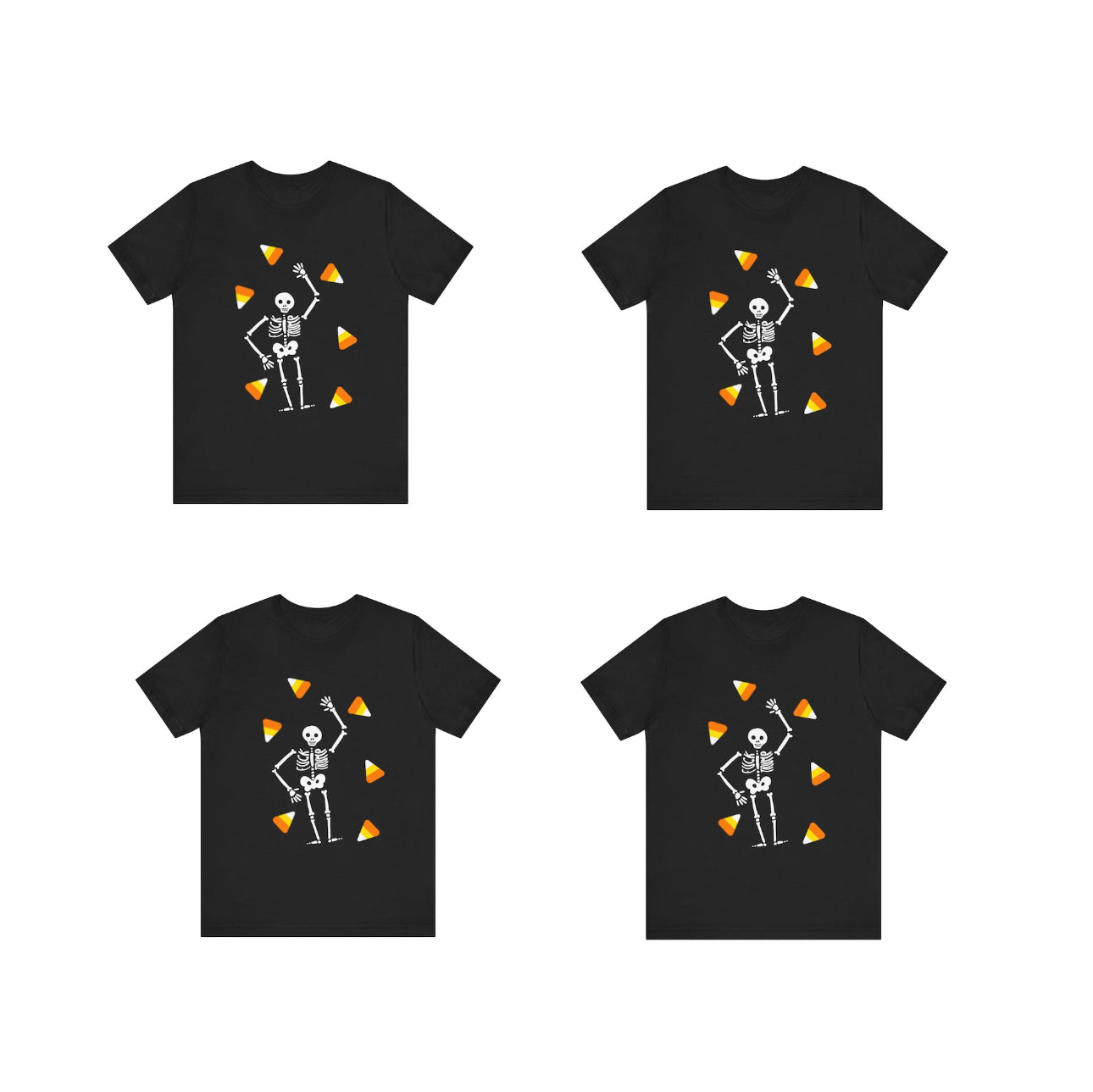 Hidden Message Halloween Skeleton Candy T-shirt