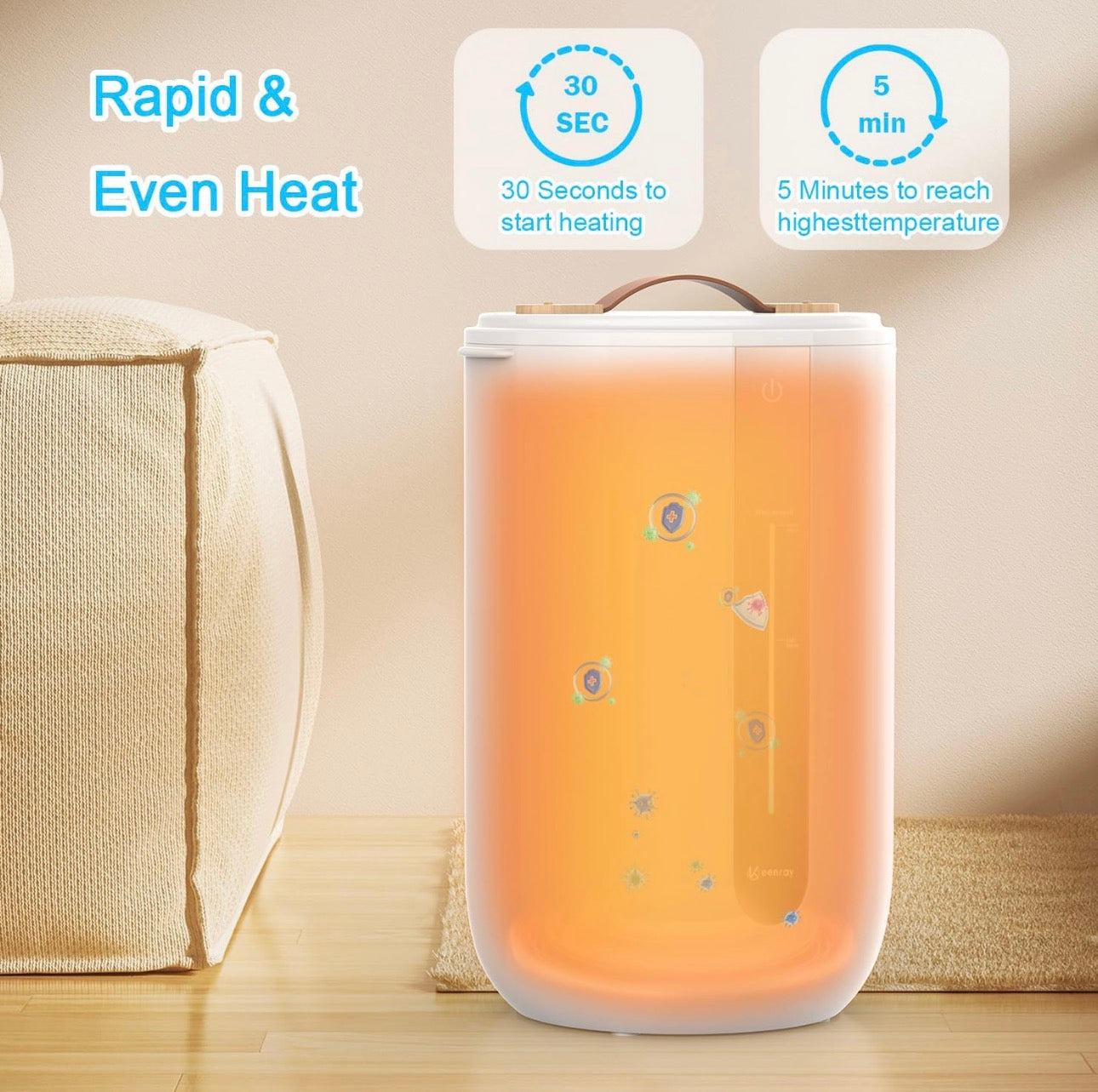 Portable Warmer Bucket