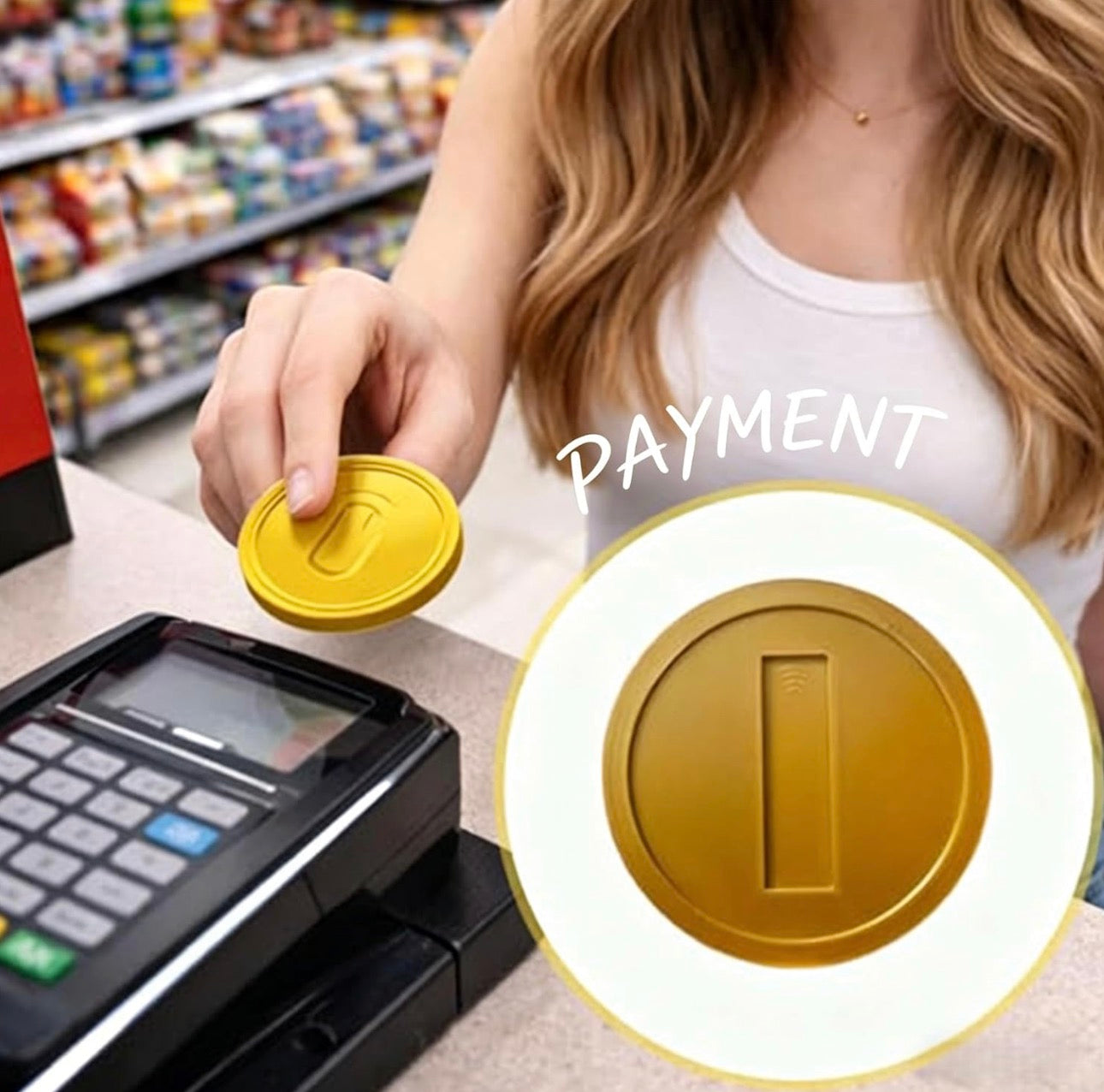 "COIN" TAP PAY CASE CARD HOLDER