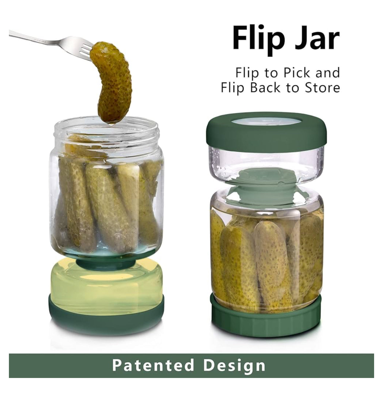 Pickle Jar with Strainer