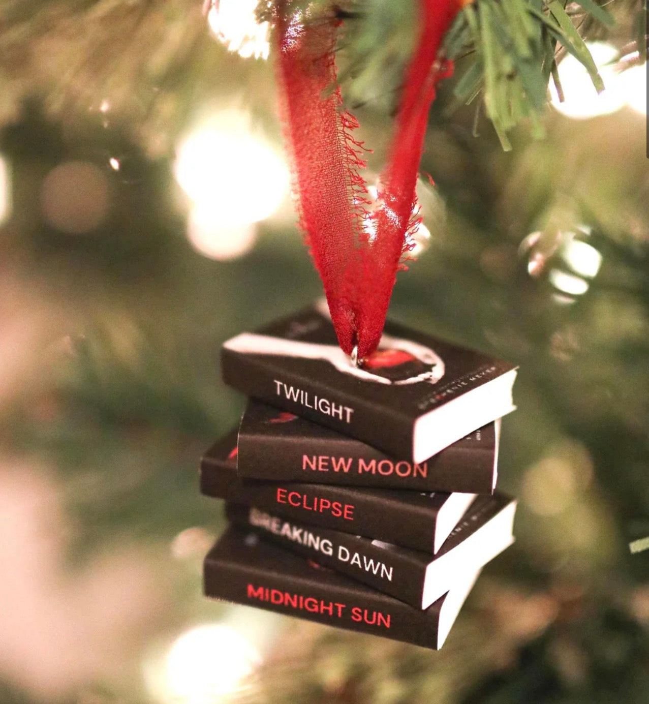Christmas Book Stack Ornament