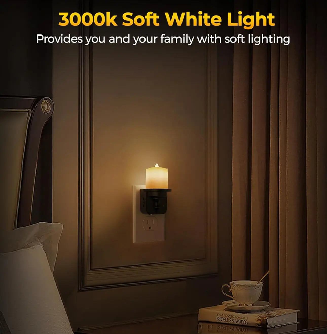 Flameless Candle Night Light Trendslana