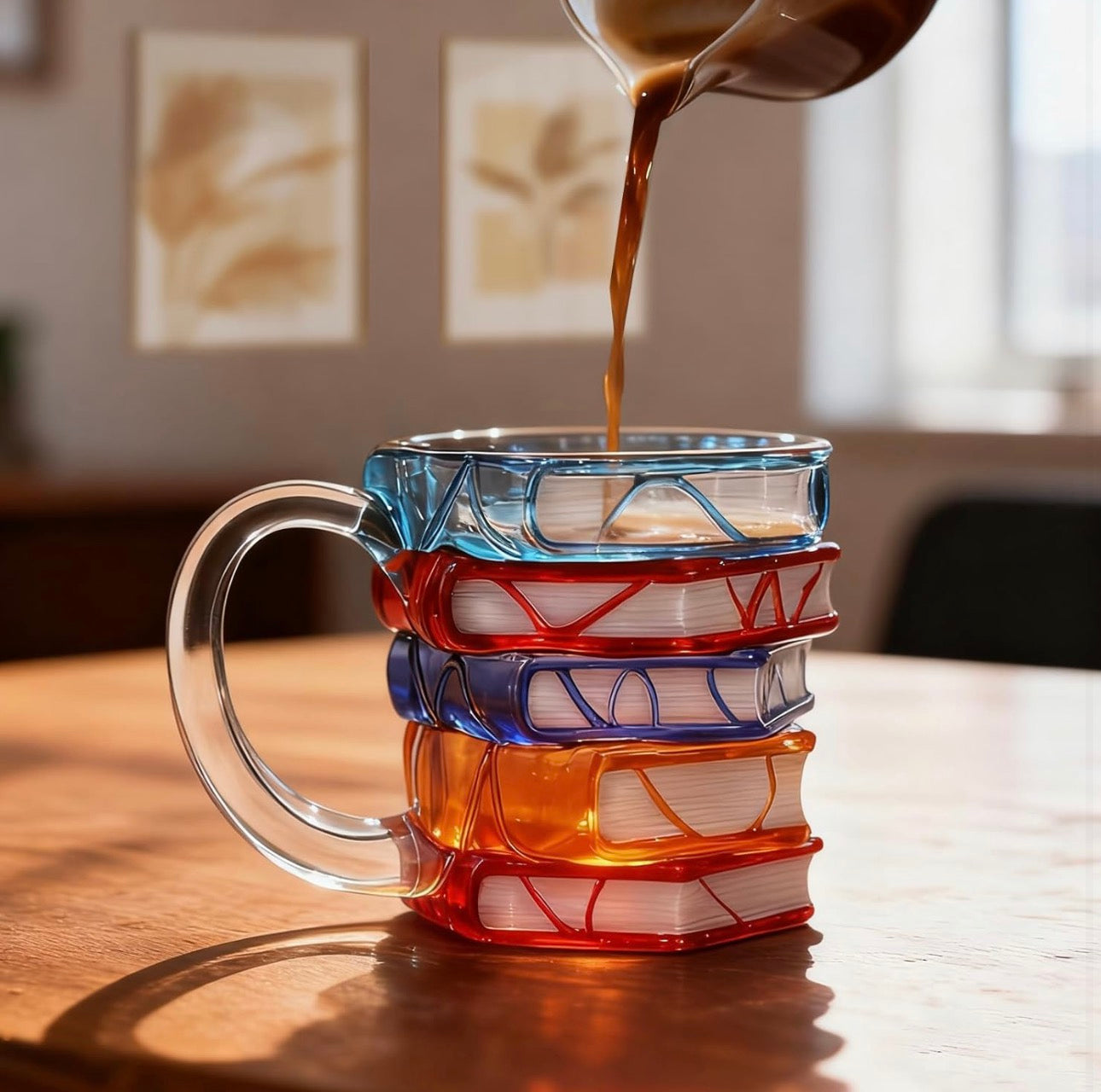 3D Painted Book Mug