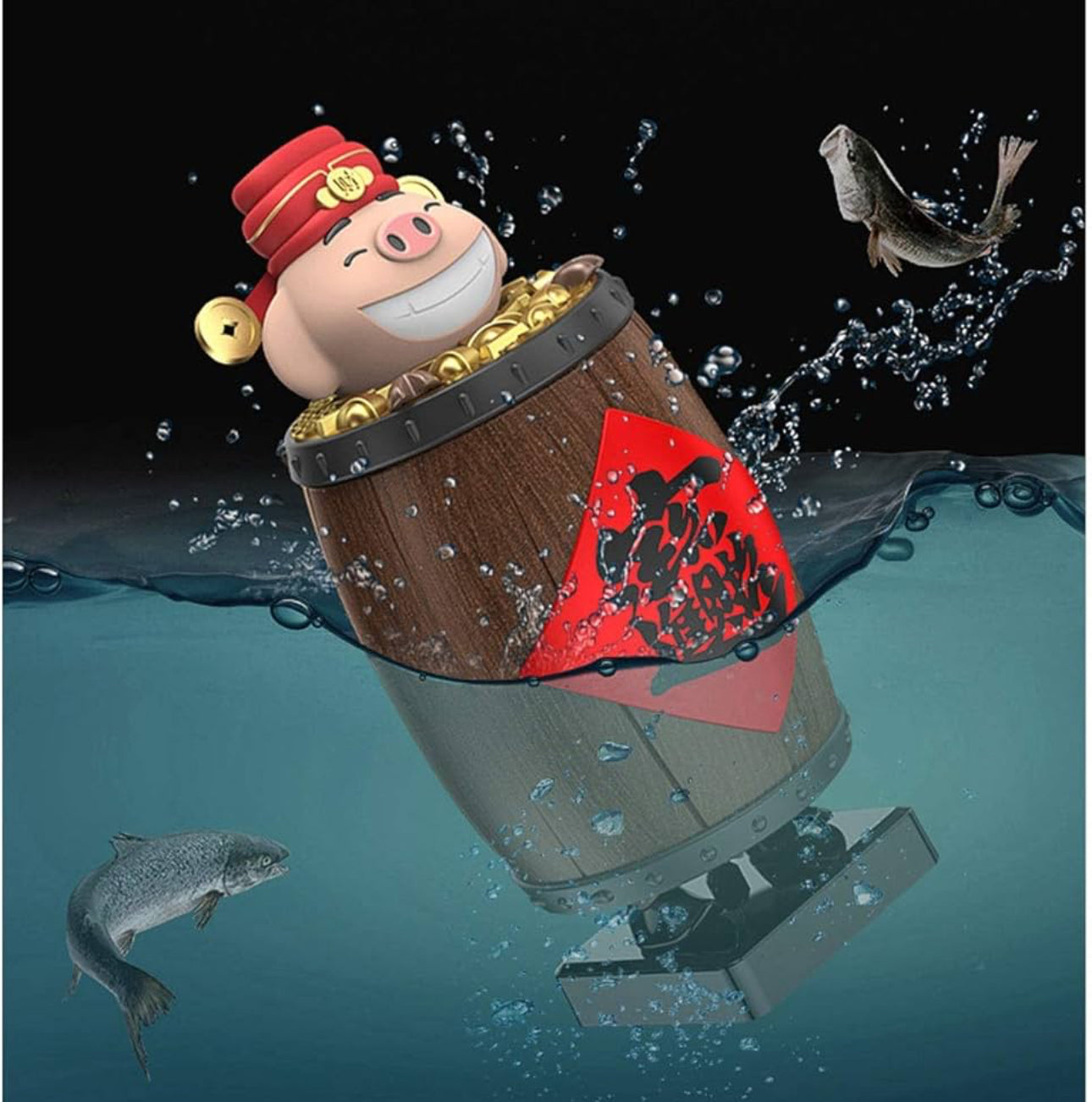 Pig Pop-Up Cigarette Holder