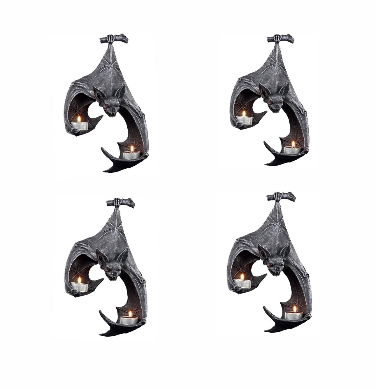 Gothic Bat Candle Holder