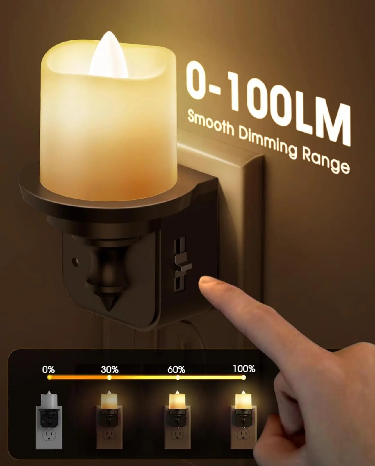 Flameless Candle Night Light Trendslana