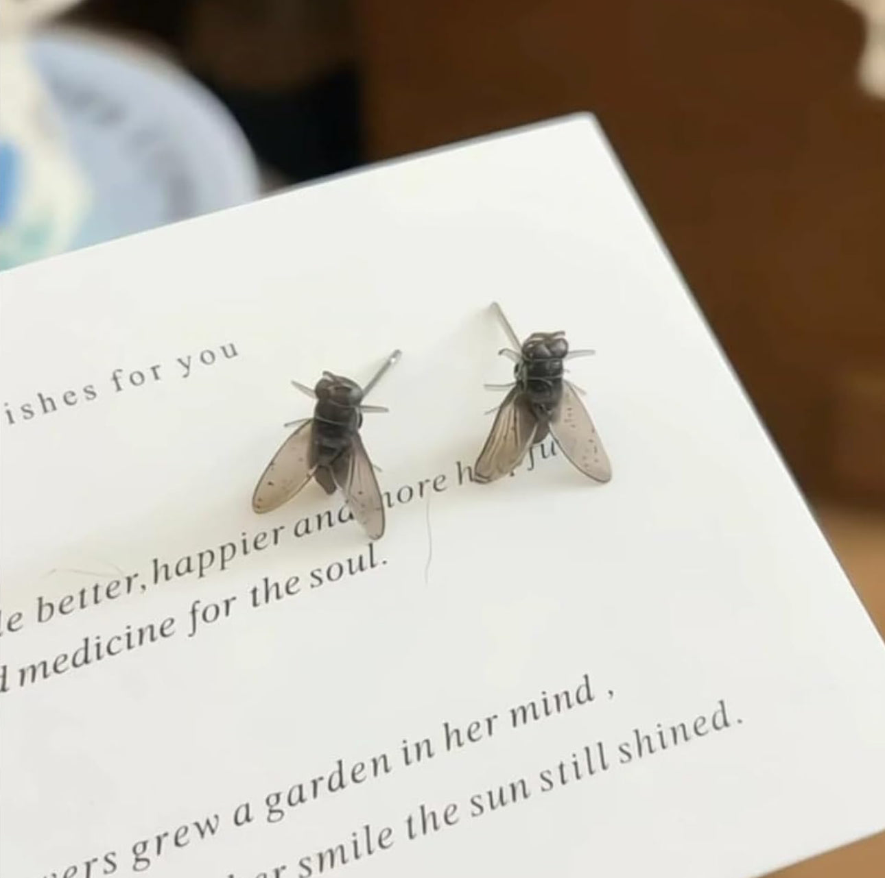 Realistic Fly Earrings