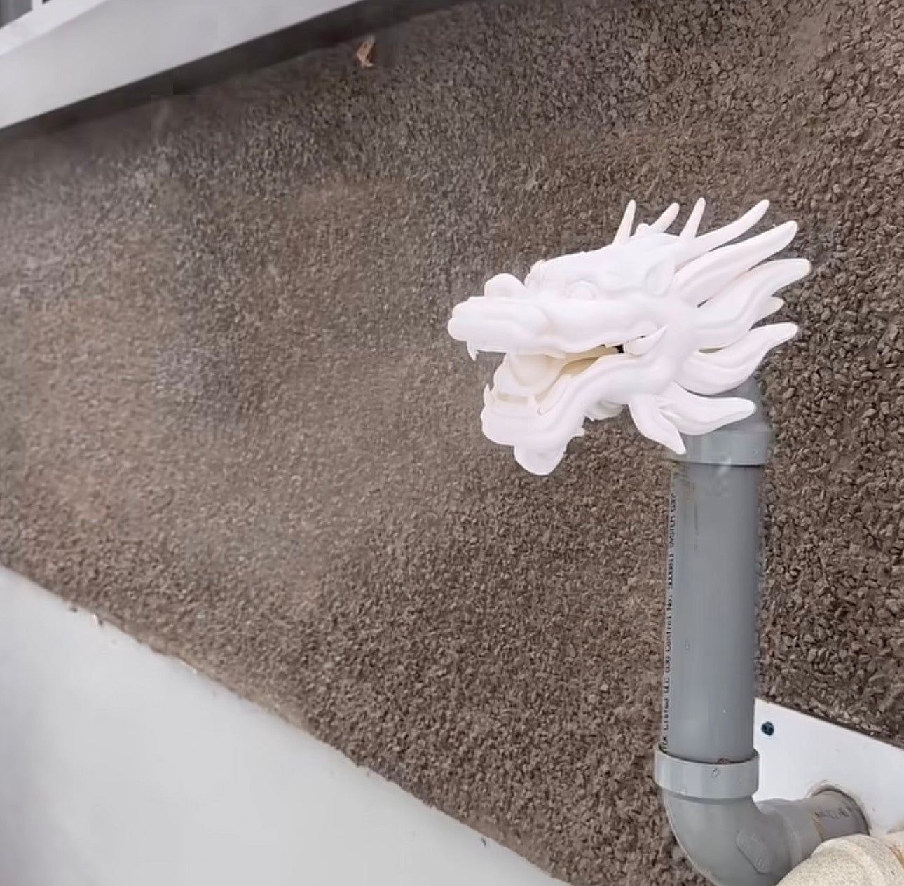 3D-printed dragon head