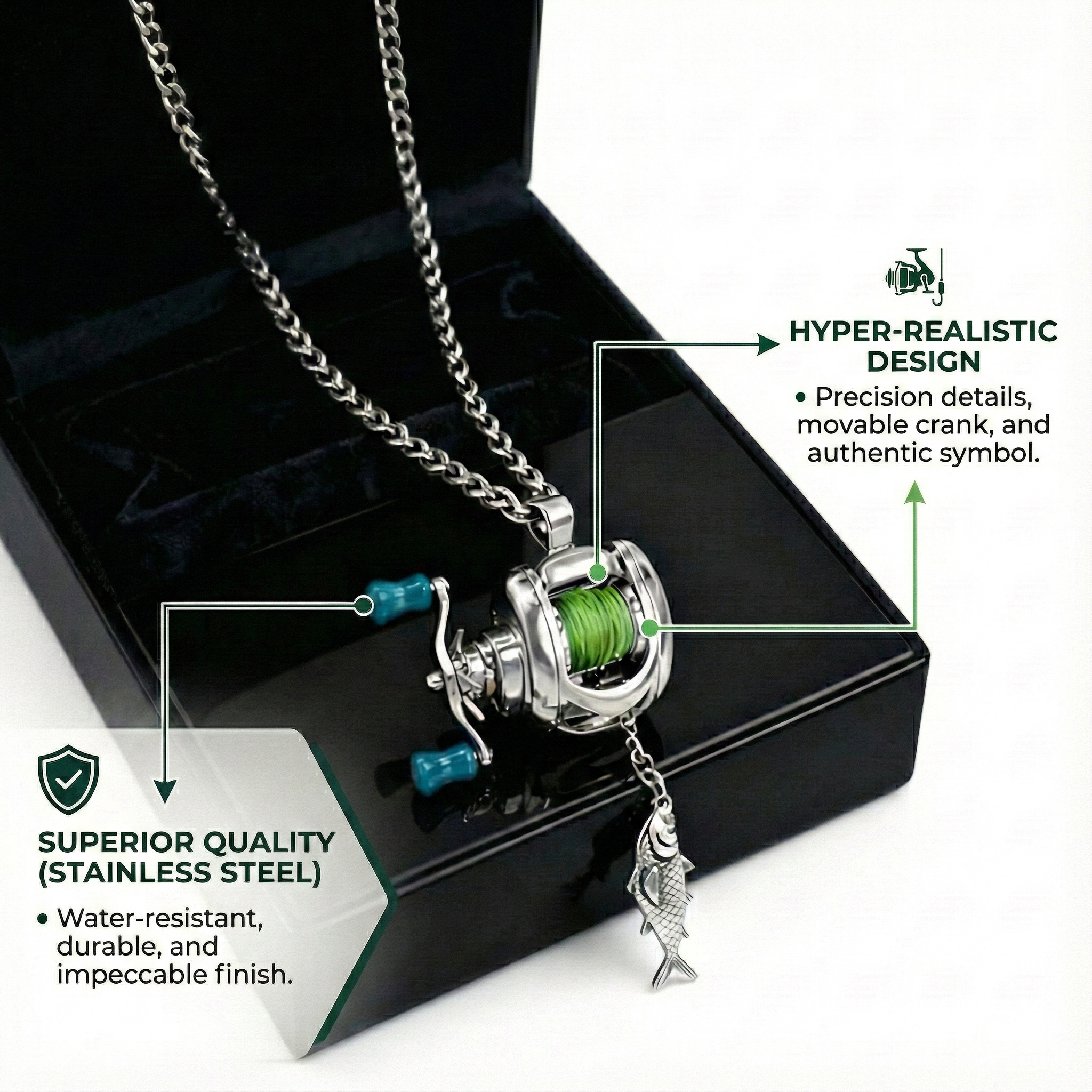 Fishing Reel Pendant