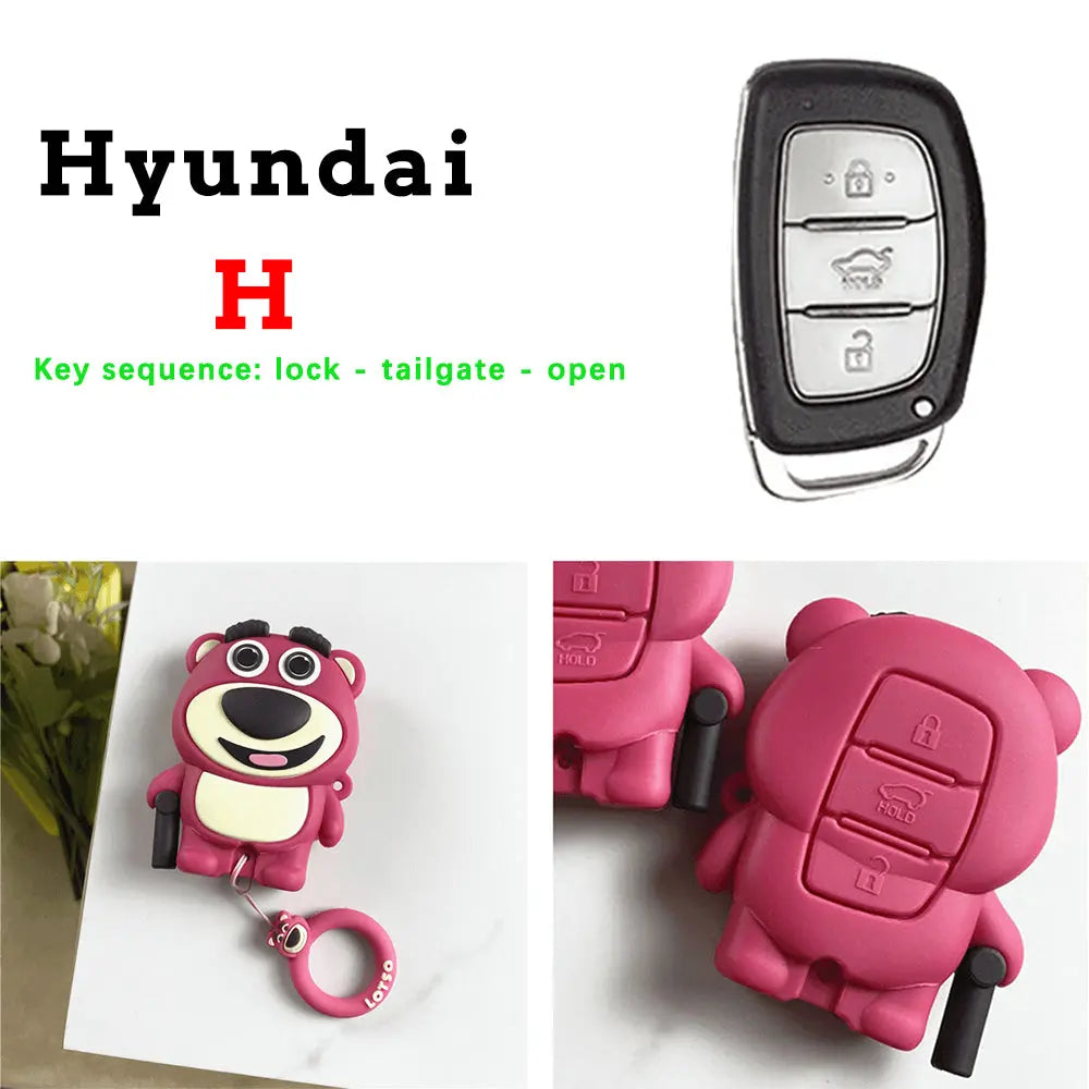 Strawberry Bear Key Protective Shell Trendslana