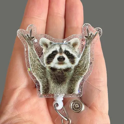 Hip hop Raccoon Badge