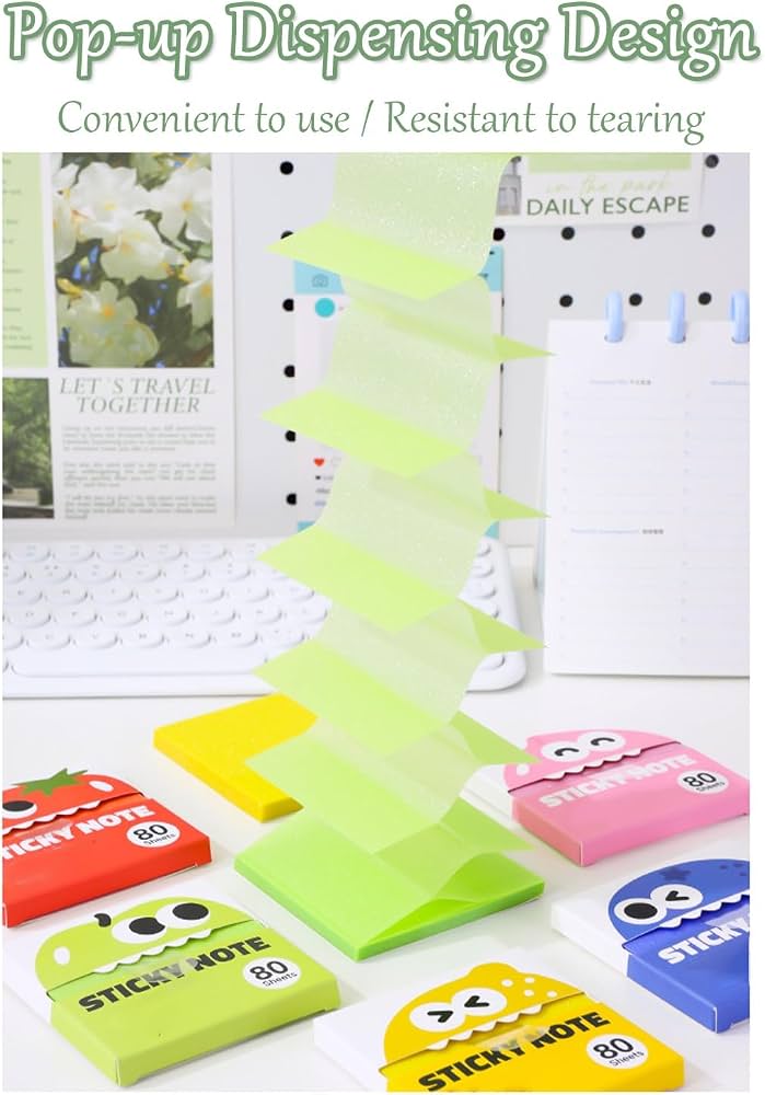 Glitter Sticky Notes Transparent