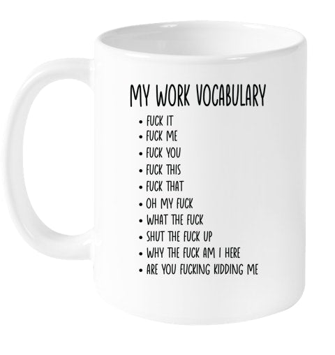 MY WORK VOCABULARY MUG