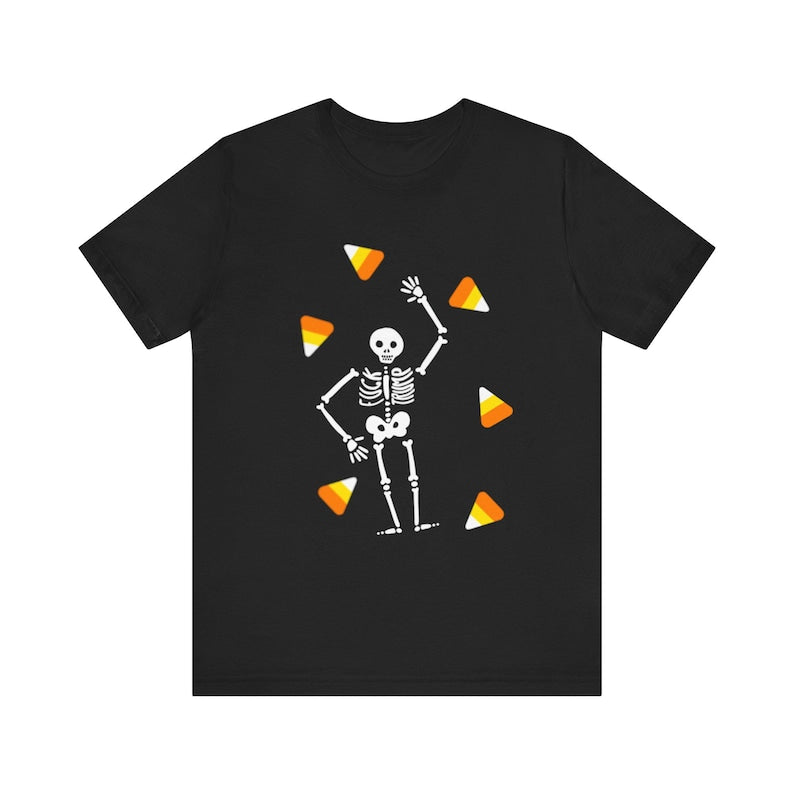 Hidden Message Halloween Skeleton Candy T-shirt