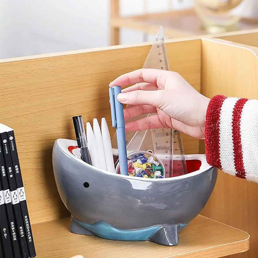 3D Shark Attack Bowl Ceramic Trendslana