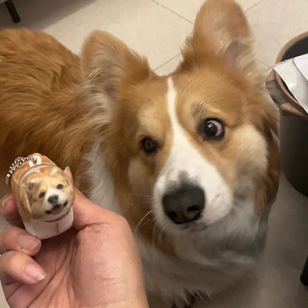 CUSTOMIZED PET HANDMADE SQUARE PLUSHIE KEYCHAIN