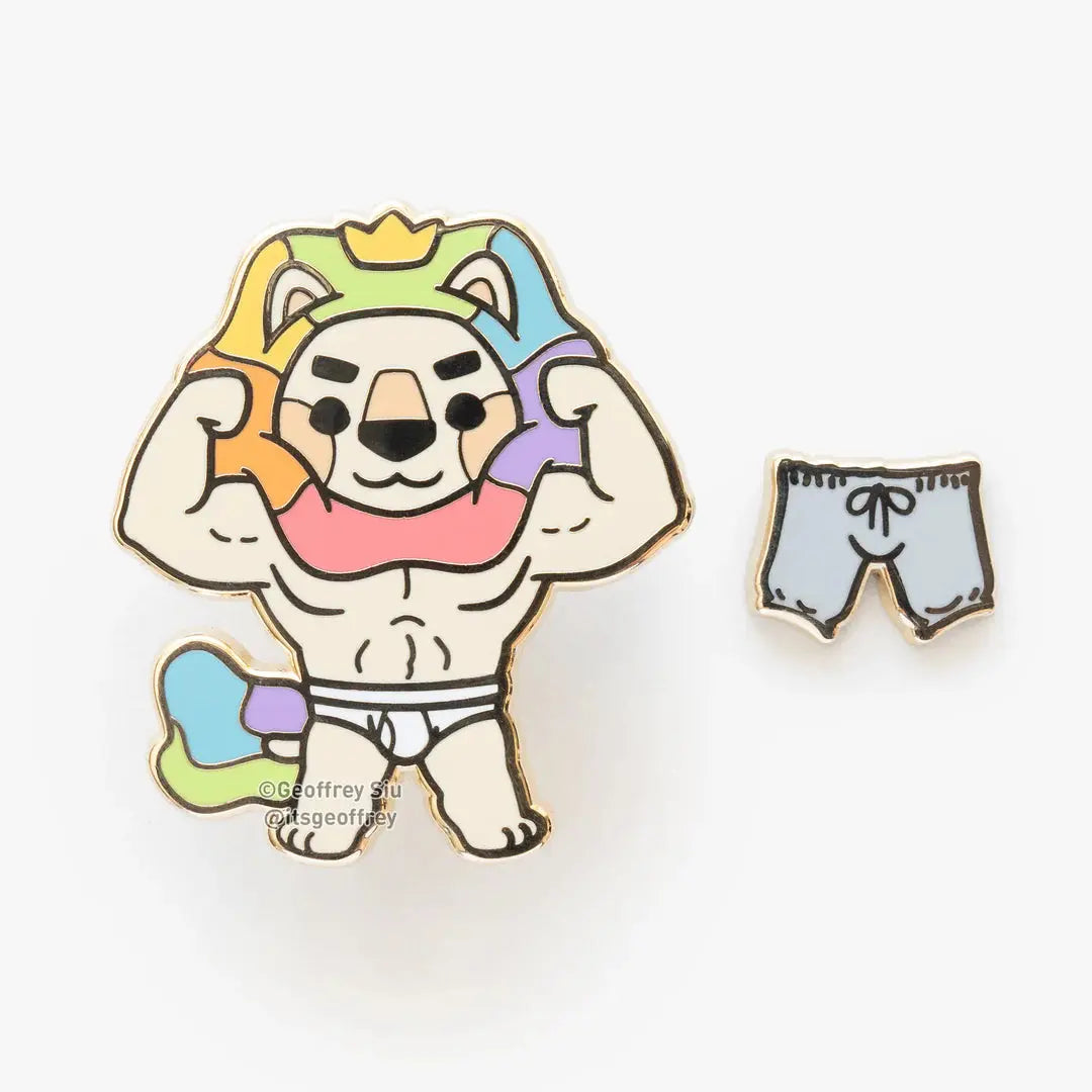 Sweatpants Mr. Bean/Steve Hard Enamel Magnetic Pin My store