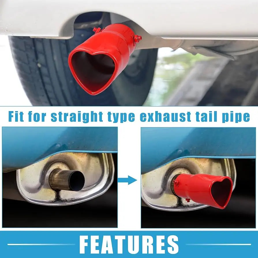Car Exhaust Tip Heart Trendslana