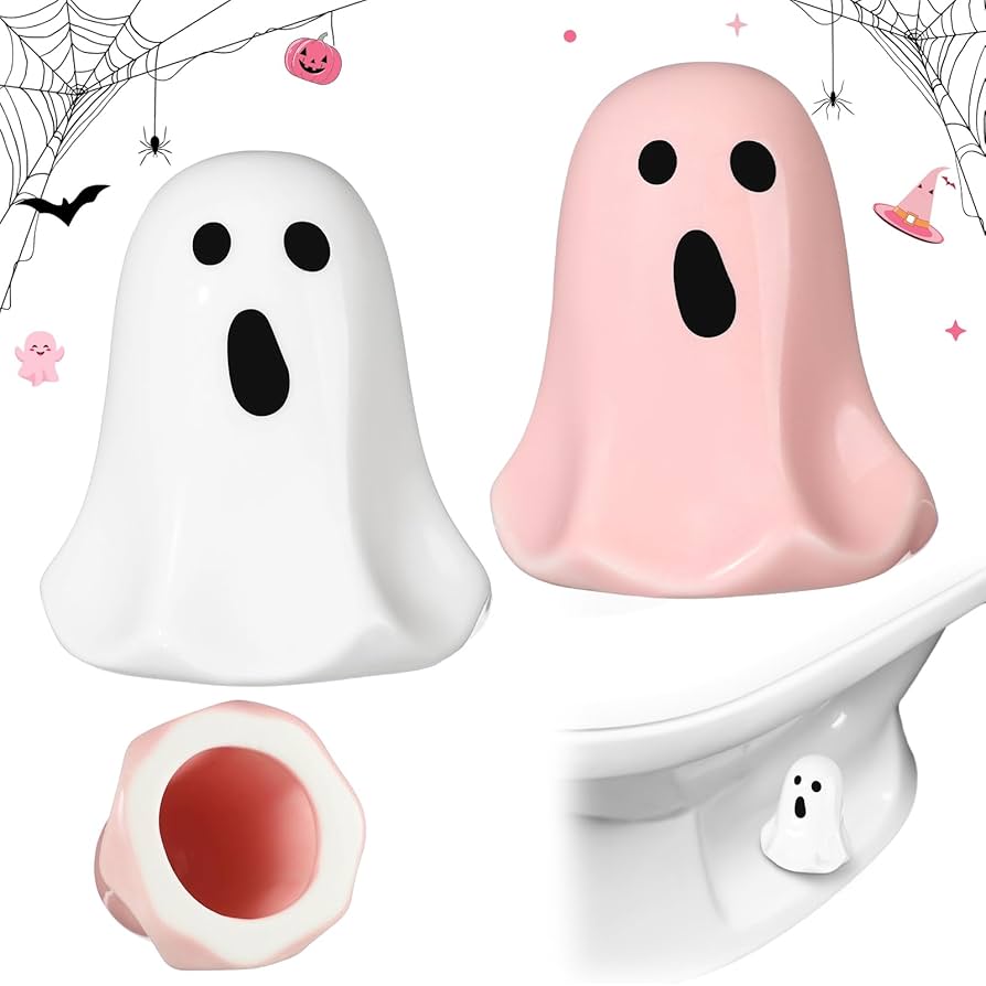 Funny Ghost Toilet Bolt Covers