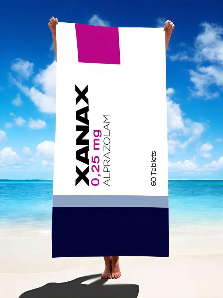 Xanax Beach Towel