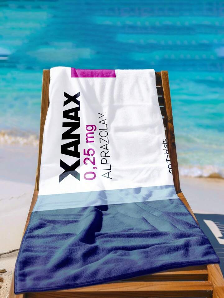 Xanax Beach Towel