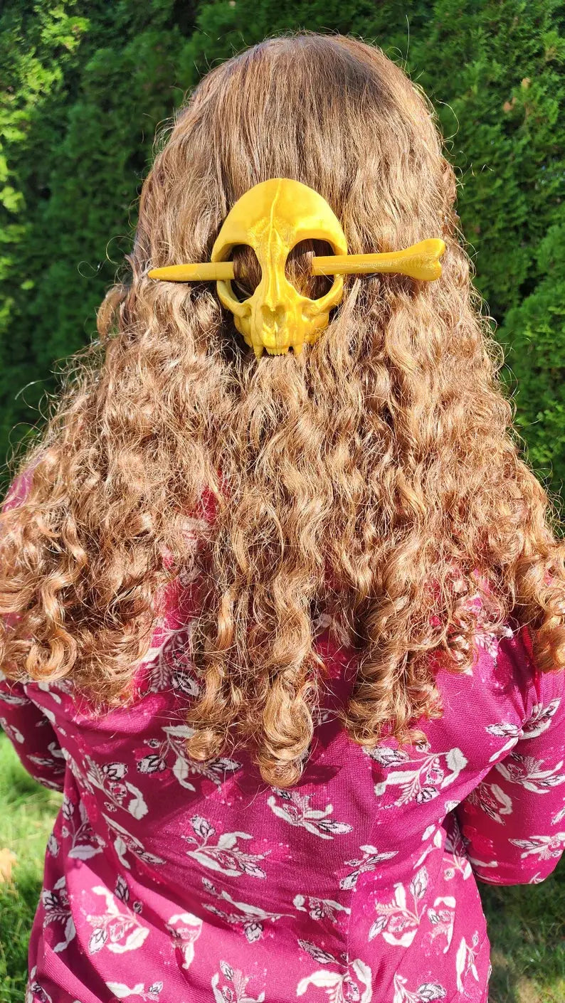 Vampire Skull Fantasy Hair Piece with Bone Trendslana