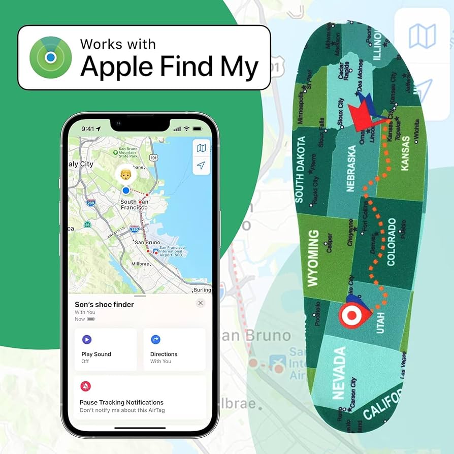 Insoles for Airtag Hidden Holder