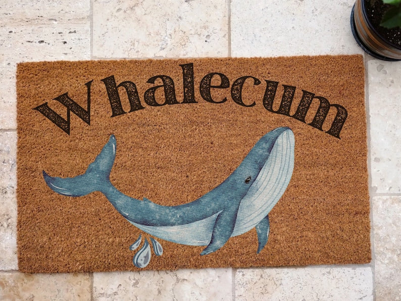 Whalecum Door Mat