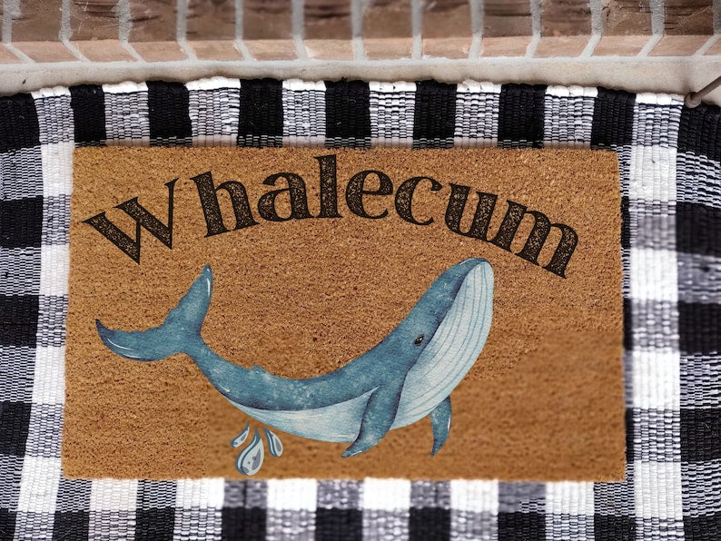 Whalecum Door Mat