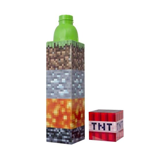 Minecraft Reuseable Torch Water Bottle