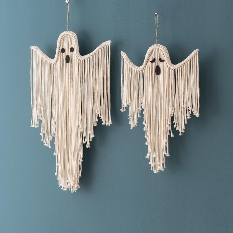 Halloween Macrame Ghost