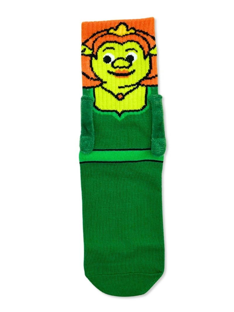 Shrek and Fiona mid-crew socks