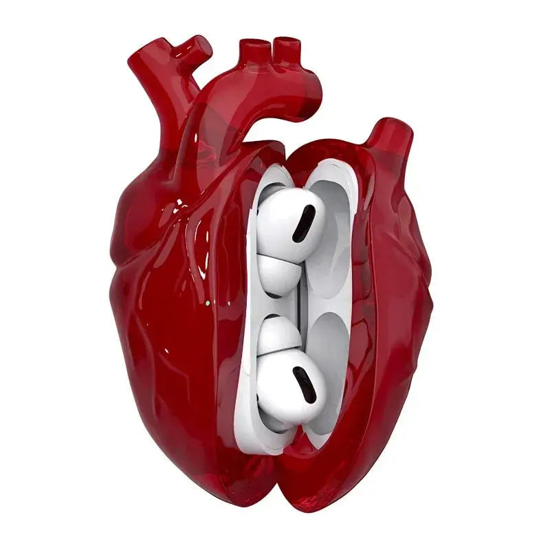 3D Heart AirPods Case Trendslana