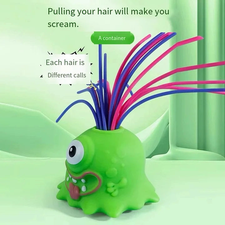 Fun Hair Pulling Fidget Screaming Monster Toys