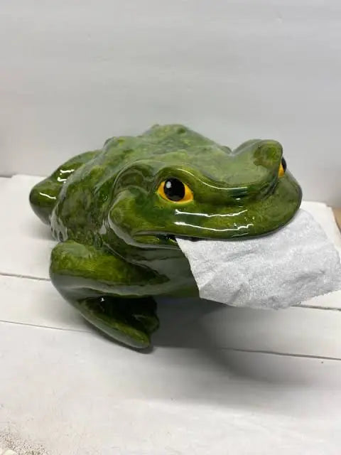Green Frog Toilet Paper Holder Trendslana