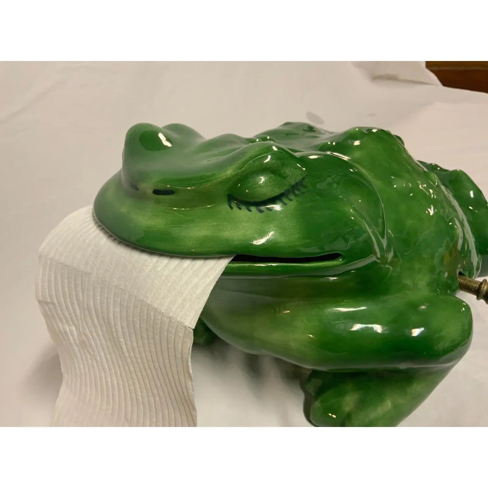 Green Frog Toilet Paper Holder Trendslana