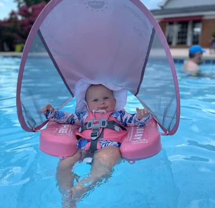 BABY POOL FLOAT WITH CANOPY