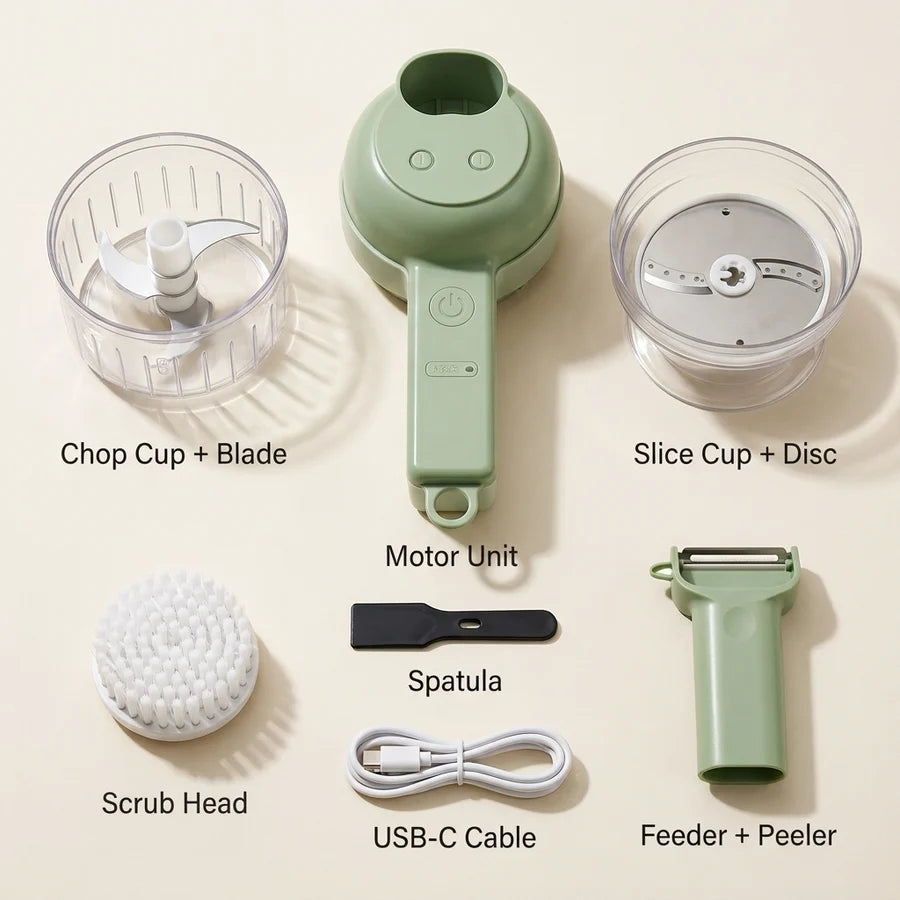 4-in-1 Electric Vegetable Chopper